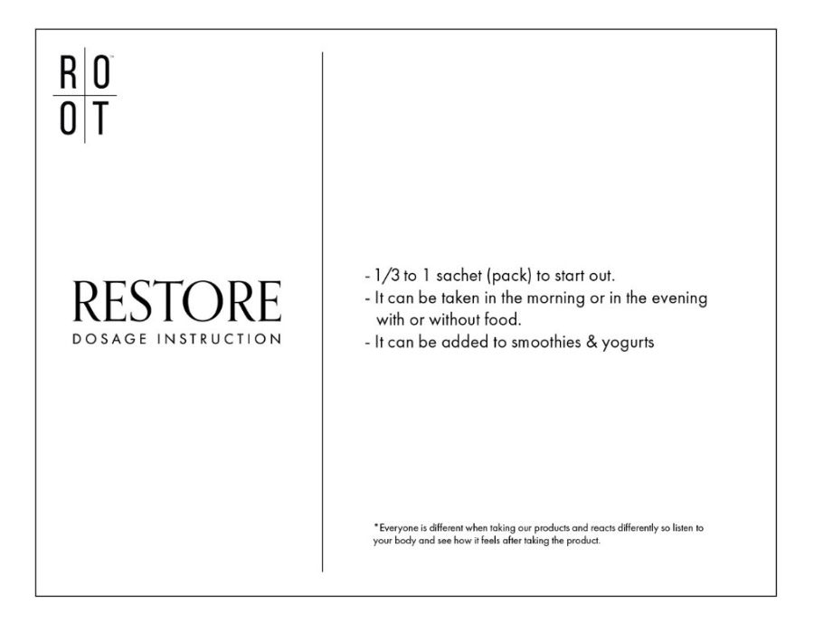 Root-Restore-Dosage